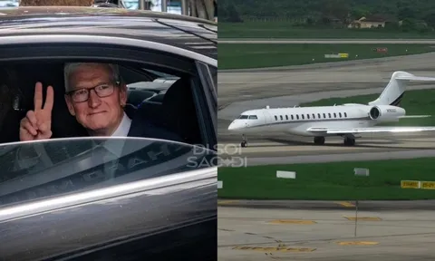 Clip: Cận cảnh CEO Tim Cook lên chuyên cơ riêng rời Việt Nam, kết thúc 2 ngày với lịch trình kín mít