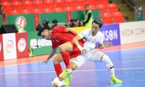 Futsal Việt Nam 1-1 Futsal Myanmar (h2): Futsal Việt Nam quá đen đủi