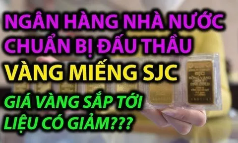 Ngân hàng Nhà nước đã hoàn tất khâu chuẩn bị cho việc đấu thầu vàng miếng