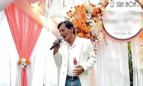 Hình ảnh nghệ sĩ Thương Tín bảnh bao ở đám cưới khiến nhiều người tò mò