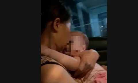 Cháu bé 18 tháng tuổi bị sốt co giật được CSGT đưa đi cấp cứu ở Phú Thọ