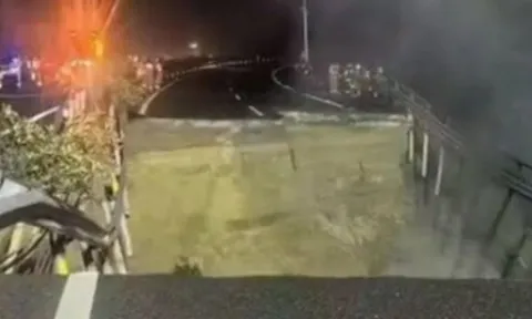 Sập mặt đường cao tốc khiến 19 người thiệt mạng ở Quảng Đông (Trung Quốc)