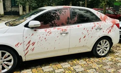 Tìm ra thủ phạm tạt sơn 6 ô tô đỗ tại khu đô thị ở Hà Nội