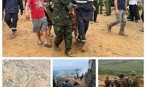 Toàn cảnh hiện trường vụ sạt lở khiến 7 công nhân thương vong