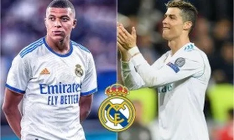 Phản ứng của C.Ronaldo khi Kylian Mbappe khoác áo Real Madrid