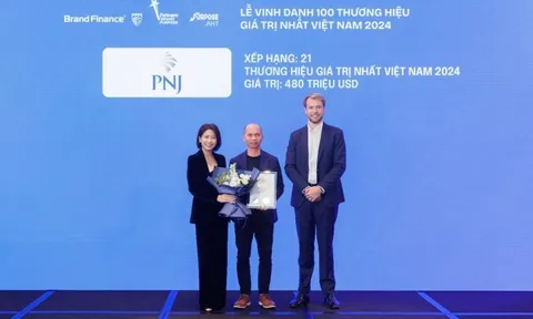 Giá trị thương hiệu PNJ đạt 480 triệu USD