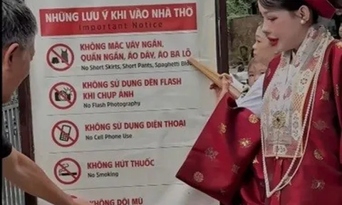 Xác minh clip DJ Ngân 98 phản ánh bị đuổi khỏi Nhà thờ Lớn Hà Nội