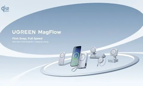 UGREEN ra mắt dòng sạc nhanh không dây từ tính MagFlow Qi2 25W, mở ra kỷ nguyên mới cho sạc nhanh từ tính