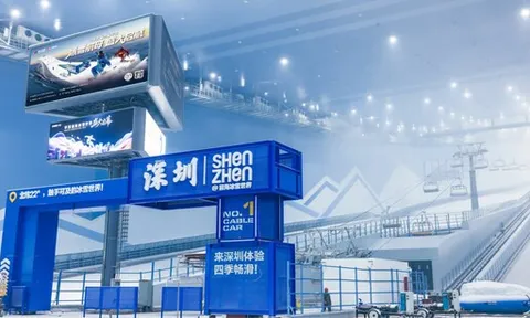 HUAFA SNOW BONSKI khai trương tại Thâm Quyến, tạo mái vòm trượt tuyết cao cấp hàng đầu thế giới