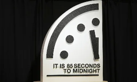 "Đồng hồ Tận thế" tiến sát mốc kỷ lục: Chỉ còn 85 giây đến “nửa đêm”