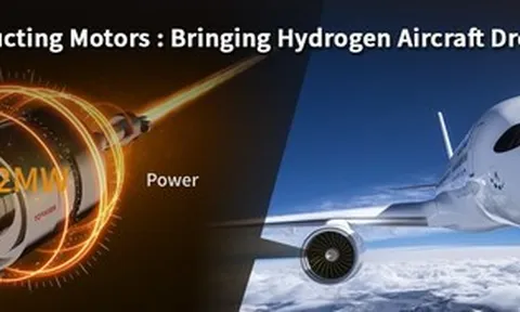 Từ giấc mơ đến hiện thực: Toshiba và Airbus thúc đẩy tương lai hàng không chạy bằng hydro với động cơ siêu dẫn