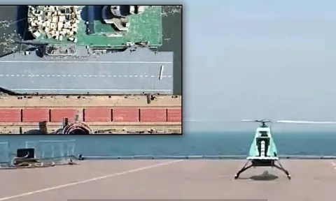 Trung Quốc gây chú ý với "tàu sân bay mini" thử nghiệm UAV trên biển