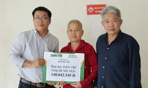 Hơn 140 triệu từ bạn đọc báo Dân trí tiếp sức người phụ nữ bị ung thư thận