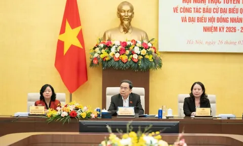 Chủ tịch Quốc hội chủ trì Hội nghị trực tuyến về công tác bầu cử ĐBQH, đại biểu HĐND