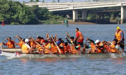 Sôi động giải đua thuyền mở rộng trên sông Đồng Nai đầu xuân 2026