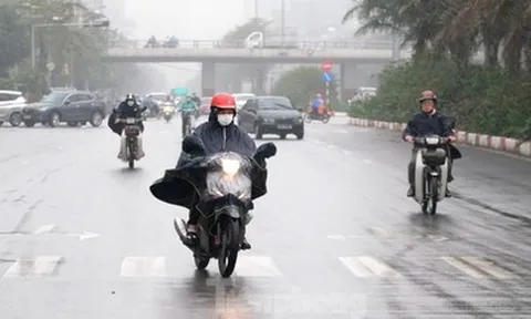 Không khí lạnh tràn về dịp cuối tuần, miền Bắc có mưa phùn và sương mù