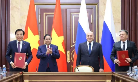 Hai Thủ tướng Việt Nam - Nga chứng kiến Lễ ký kết về hợp tác xây dựng nhà máy điện hạt nhân