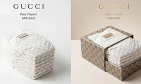 Xôn xao tin Gucci bán tã giấy em bé giá 13 triệu một xấp