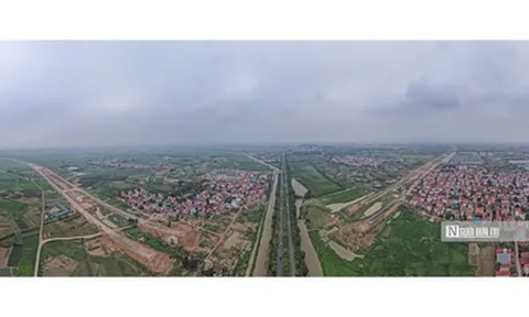 Toàn cảnh tuyến Vành đai 4 từ Cao tốc Nội Bài - Lào Cai đến cầu Hồng Hà