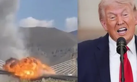 VIDEO: Cầu lớn nhất Iran đổ sập, ông Donald Trump nói “còn nữa”