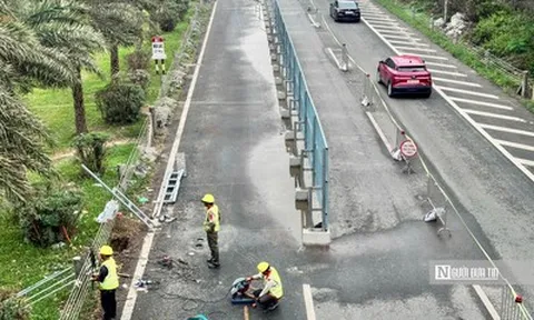 Hà Nội: Rào chắn gần 700m Đại lộ Thăng Long để thi công tuyến metro số 5