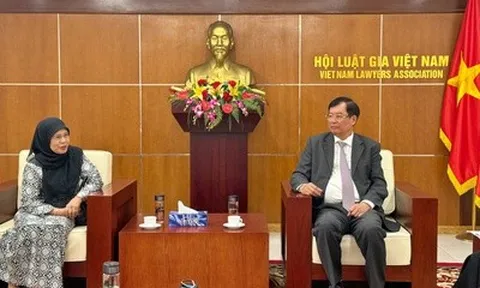 Phó Chủ tịch Hội Luật gia Việt Nam tiếp Chủ tịch Hiệp hội Luật Đông Nam Á