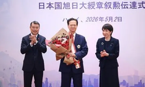 2 nguyên lãnh đạo Việt Nam nhận Huân chương cao quý nhất của Nhật Bản