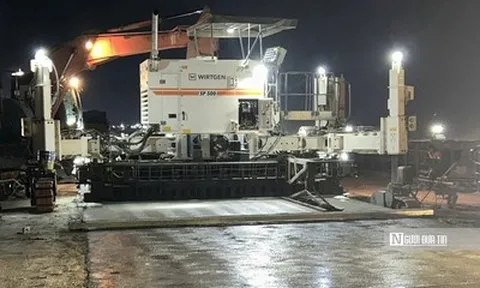 Thi công xuyên đêm, chạy nước rút về đích dự án mở rộng Cảng hàng không Phù Cát