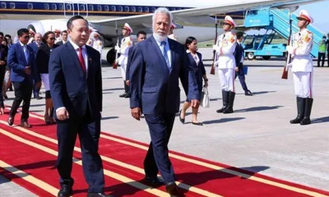 Thủ tướng Timor-Leste đến Hà Nội, bắt đầu chuyến thăm chính thức Việt Nam