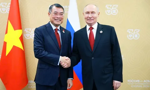 Thủ tướng Lê Minh Hưng hội kiến Tổng thống Nga Vladimir Putin
