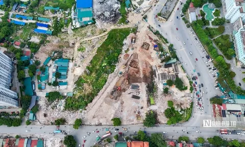 Hà Nội: Thi công rầm rộ tại nút giao Phạm Tu - đường 70