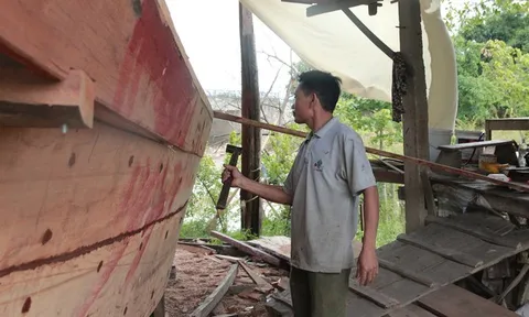 Đìu hiu làng đóng thuyền hơn 400 năm tuổi nức tiếng một thời ở Hà Tĩnh