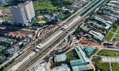 Cận cảnh siêu nút giao gần 2.400 tỷ đồng ở Hà Nội sau hơn 1 năm