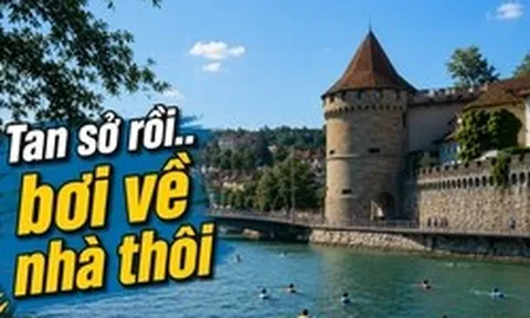Châu Âu oằn mình trong nắng nóng, Thụy Sĩ lại có ‘đặc sản’ bơi về nhà sau giờ làm: Thành quả của hàng chục năm quy hoạch