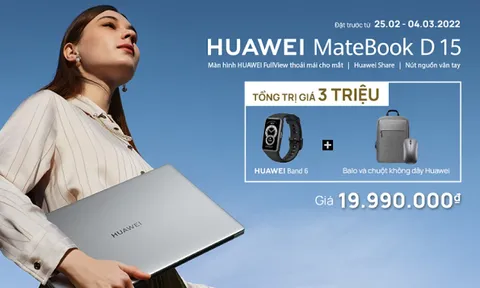 Huawei chính thức cho đặt hàng trước laptop MateBook 14 và MateBook D15 với nhiều quà tặng và ưu đãi hấp dẫn