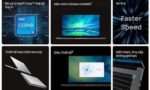 HUAWEI MateBook D15 – siêu phẩm đa năng, thiết kế kim loại cao cấp cùng trải nghiệm Siêu Thiết Bị