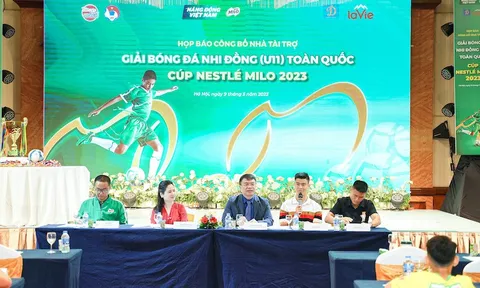 Nestlé MILO tiếp tục đồng hành với vai trò của nhà tài trợ chính thức của Giải Bóng đá Nhi đồng (U11) toàn quốc – Cúp Nestlé MILO 2023
