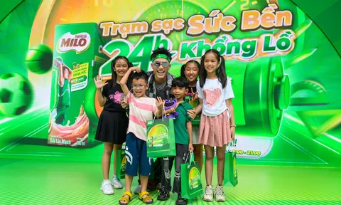 “Trạm sạc Sức bền 24h Khổng lồ” của Nestlé MILO thu hút hàng nghìn gia đình Việt